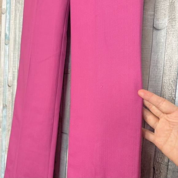 J Crew 4 Pink Willa Full-length Flare Pant Italian City Wool Blend Trouser $198 - Picture 6 of 13